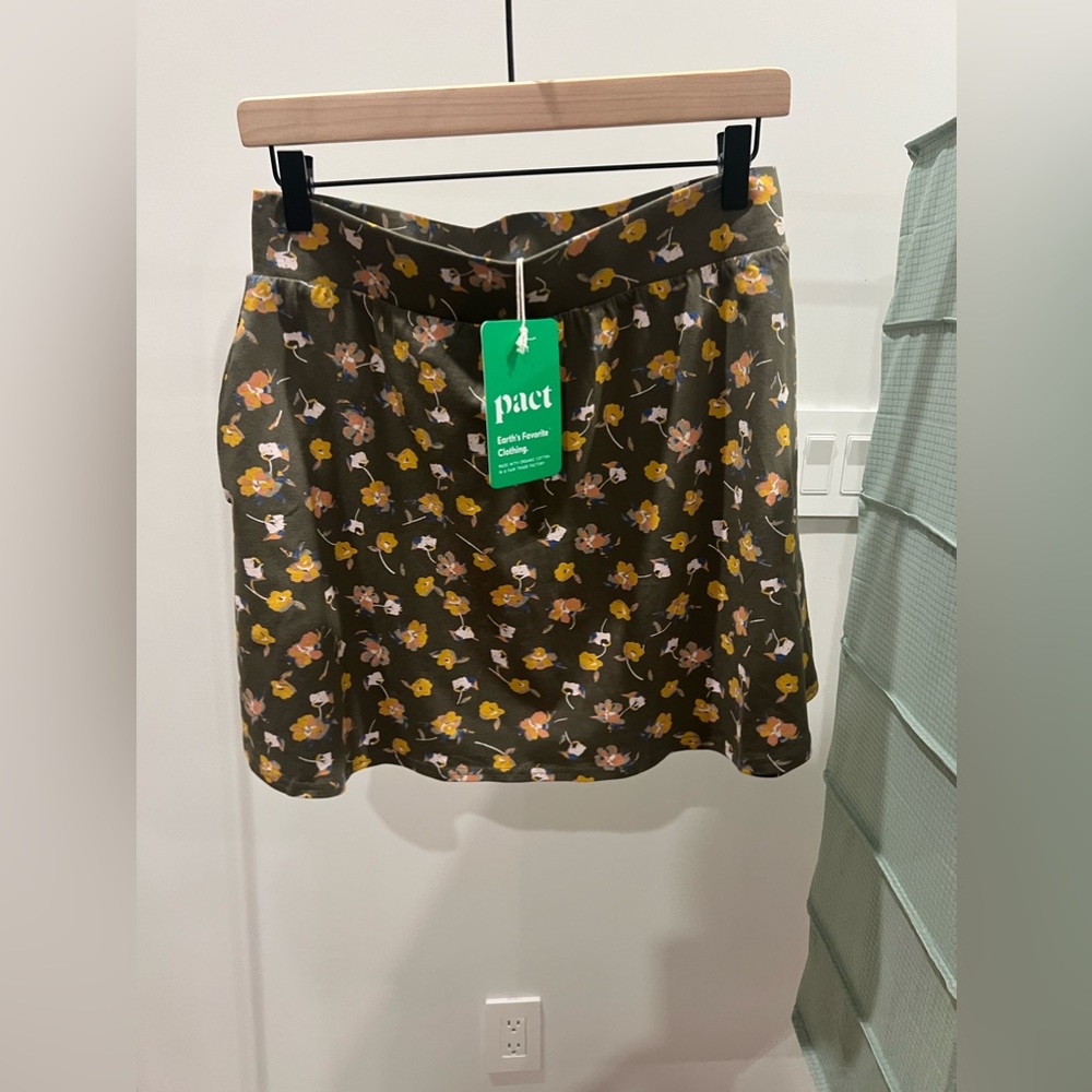 Brand new PACT Fit & Flare Mini Skirt